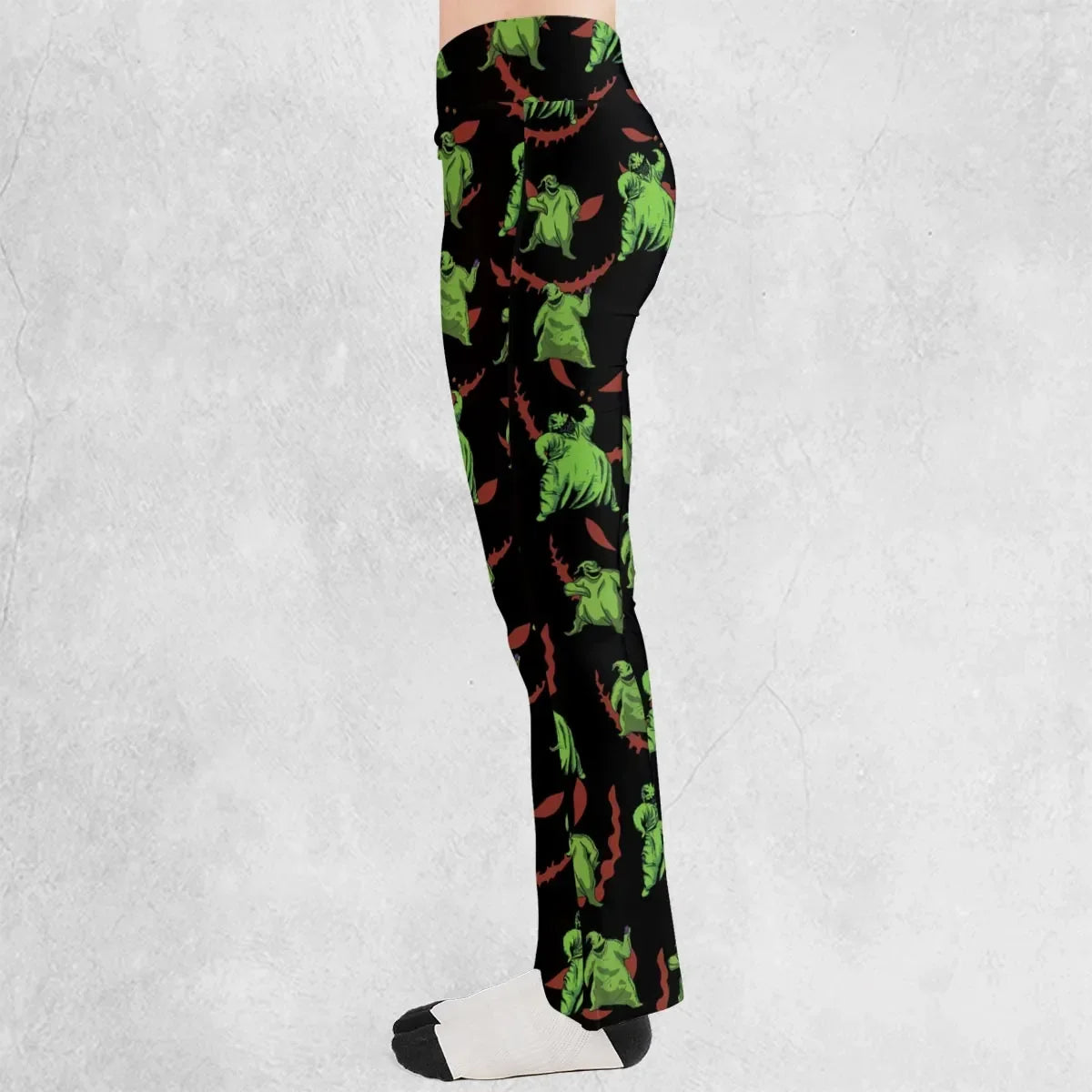 Oogie Boogie Pattern Flare Leggings