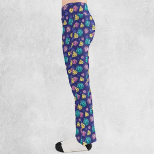 Pixel Dice DnD Flare Leggings