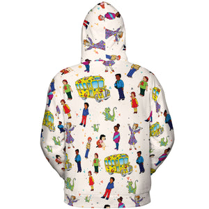 The Magic School Bus Characters All-over Print Hoodie