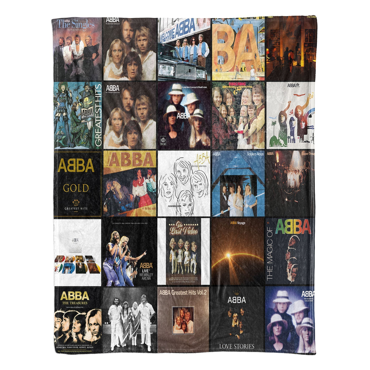 ABBA Sherpa Blanket Cozy Nostalgia Wrapped in Iconic Album Art