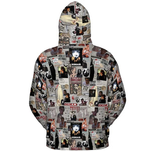 Crime Scene Scream Aesthetic Pattern All-over Print Hoodie