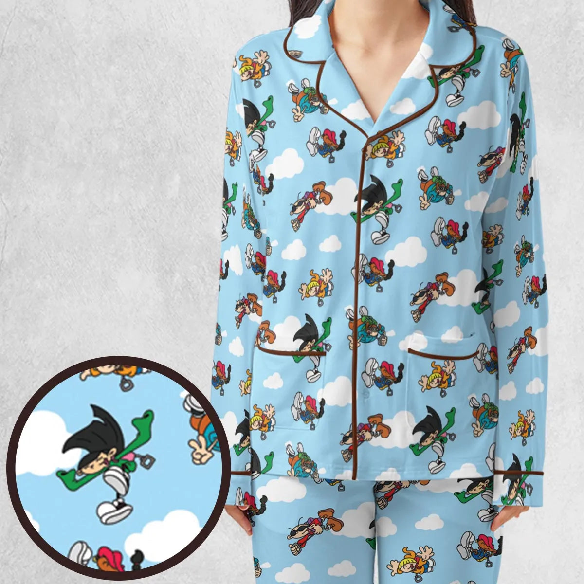 Codename Kid Next Door Characters Pajamas Set