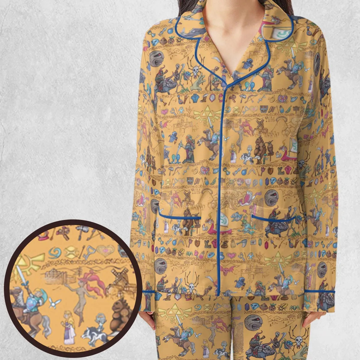 Link's Journey Tapestry The Legend Of Zelda Pajamas Set