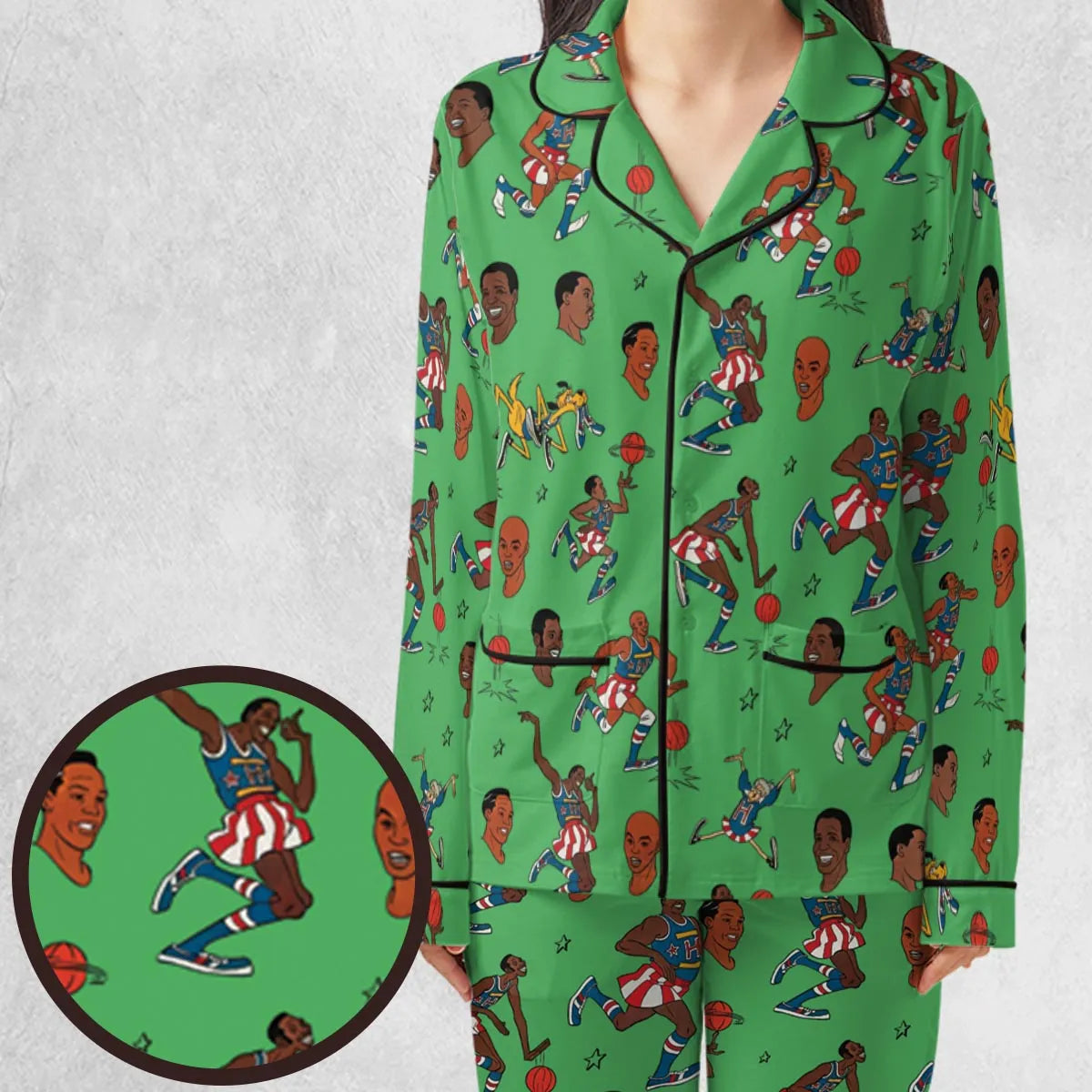 Harlem Globetrotters Characters Pajamas Set