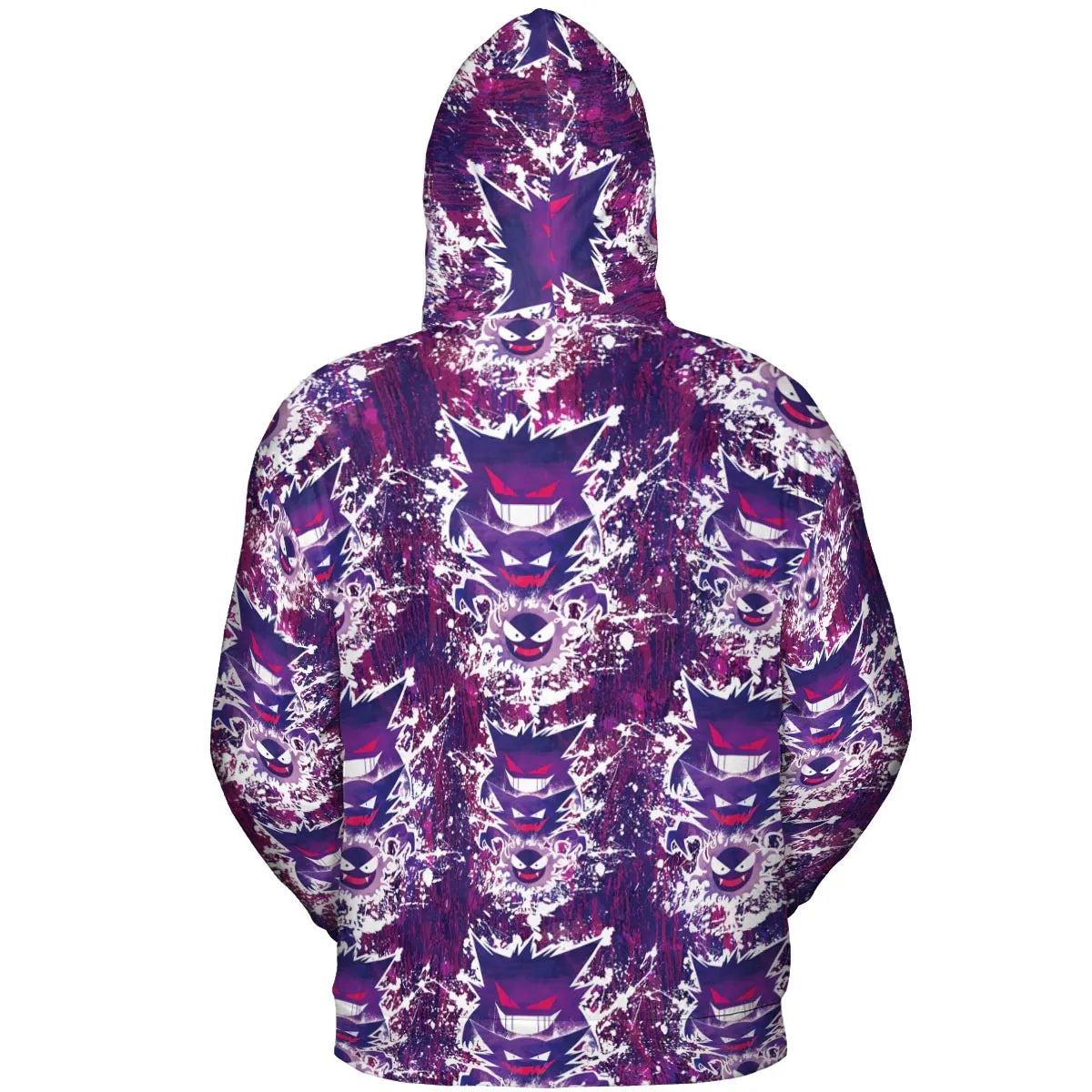 Ghostly Evolution Ghastly Haunter Gengar Pokemon Hawaiian All-over Print Hoodie