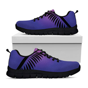 7 Chakras Caduceus Print Black Running Shoes