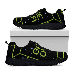 8-Bit Game Over Print Black Running Shoes