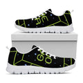 8-Bit Game Over Print White Running Shoes