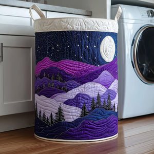 Amethyst Forest Quilted Laundry Basket Mother’s Day Merch Gift