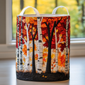Autumn Grove Quilted Laundry Basket Spring Merch Pick