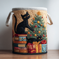 Black Cat Dream Quilted Laundry Basket Merch For Home And Bedroom