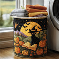 Black Cat Magic Quilted Laundry Basket Merch For Cozy Nights