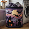 Black Cat Twilight Quilted Laundry Basket Fall Merch Pick