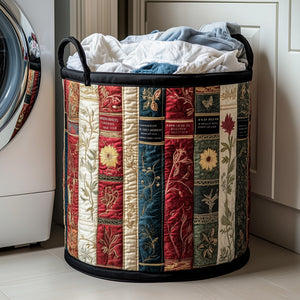 Books Quilted Laundry Basket Easter Merch Gift