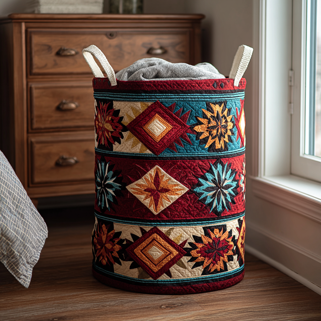 Bright Canyon Quilted Laundry Basket Father’s Day Merch Gift