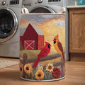 Bright Cardinal Quilted Laundry Basket Graduation Merch Gift