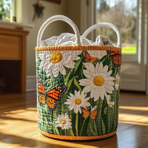 Butterfly Quilted Laundry Basket Top Choice For Housewarming