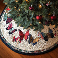 Butterfly Reverie Quilted Christmas Tree Skirt Holiday Merch That Completes Your Christmas Setup