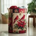Cardinal Charm Quilted Laundry Basket Ideal Gift For Mom
