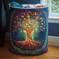 Celestial Oak Quilted Laundry Basket Excellent Gift For Her