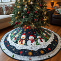 Chimney Charm Quilted Christmas Tree Skirt Perfect Tree Skirt Gift for Mom or Grandma
