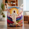 Christ Light Quilted Laundry Basket Perfect Gift For Your House