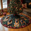 Christmas Companion Quilted Christmas Tree Skirt Custom Christmas Tree Skirt Merch for Your Family