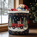 Christmas Magic Quilted Laundry Basket Perfect Birthday Gift Idea