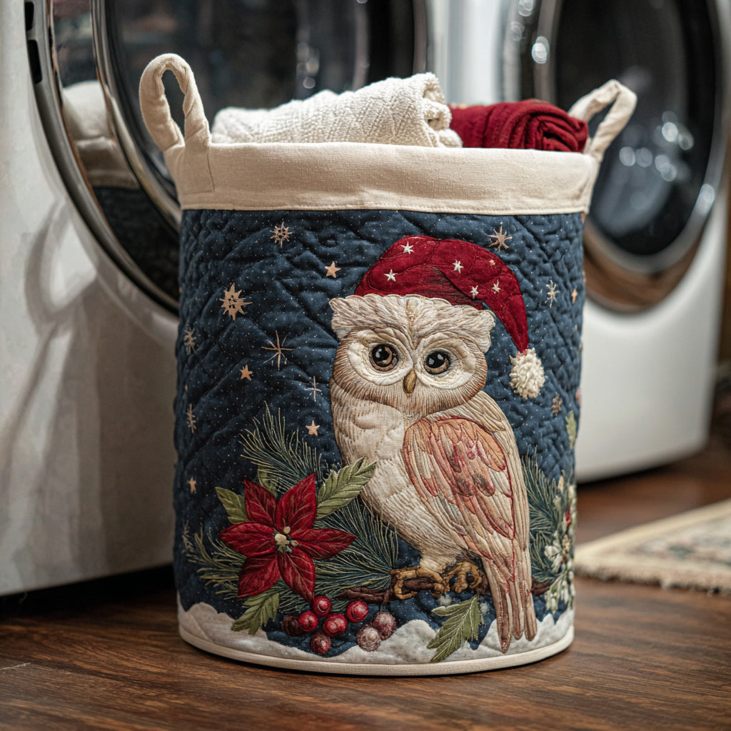 Christmas Night Owl Laundry Basket Fall Merch Pick