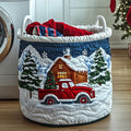 Christmas Serenity Quilted Laundry Basket Merch For Mom
