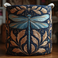 Colorful Dragonfly Quilted Laundry Basket Valentine’s Day Merch Gift