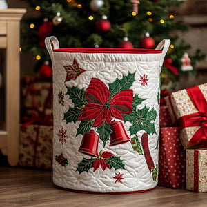 Cozy Noel Quilted Laundry Basket Best Gift For Him