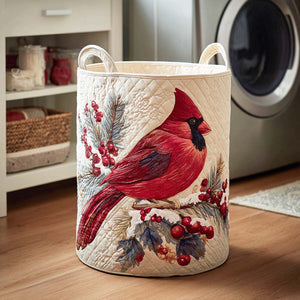 Crimson Wing Quilted Laundry Basket Father’s Day Merch Gift