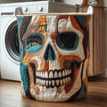 Dark Elegance Quilted Laundry Basket Holiday Merch Gift