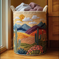 Desert Bloom Quilted Laundry Basket Birthday Merch Gift