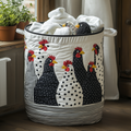 Dotty The Hen Quilted Laundry Basket Mother’s Day Merch Gift
