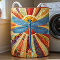 Dragonfly Charm Quilted Laundry Basket Merch For Him