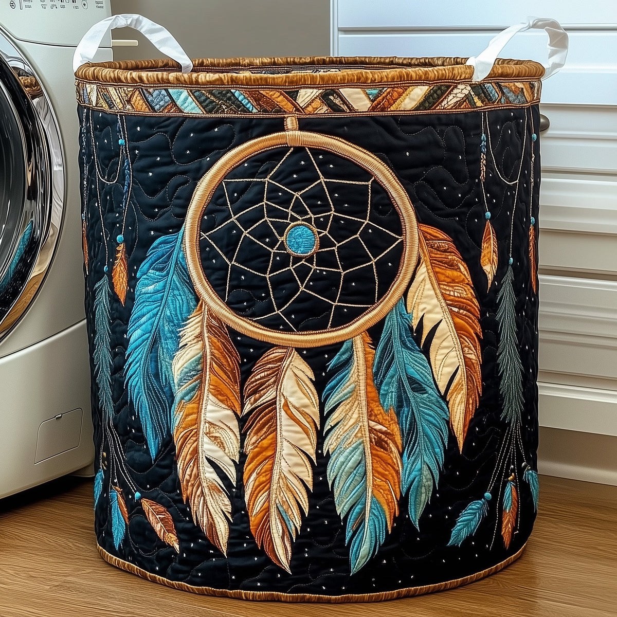 Dreamcatcher Quilted Laundry Basket Valentine’s Day Merch Gift