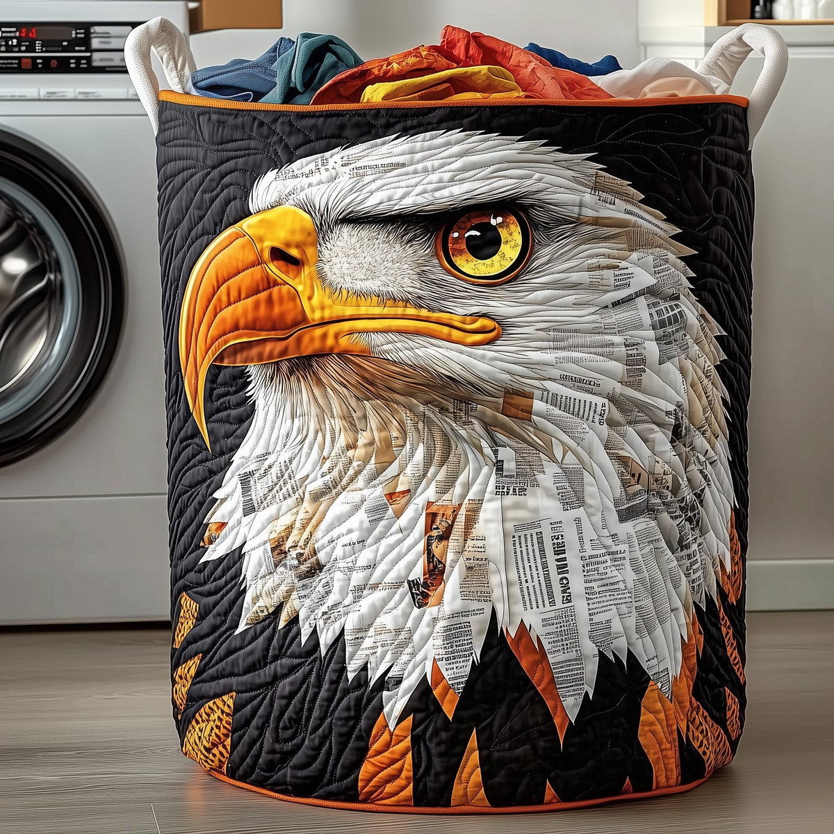 Eagle Quilted Laundry Basket Gftoma4603 Merch For Her