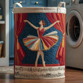 Elegant Ballerina Quilted Laundry Basket Excellent Gift For Her
