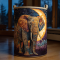 Elephant Glory Quilted Laundry Basket Birthday Merch Gift
