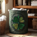 Emerald Luck Quilted Laundry Basket Anniversary Merch Gift