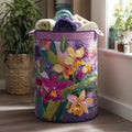 Exotic Blush Quilted Laundry Basket Holiday Gift For Laundry Lovers
