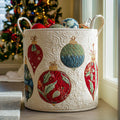 Festive Charm Quilted Laundry Basket Birthday Merch Gift
