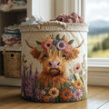 Floral Highland Quilted Laundry Basket Back To School Merch