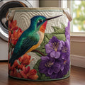 Floral Hummingbird Quilted Laundry Basket Back To School Merch