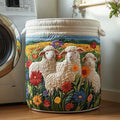 Floral Sheep Quilted Laundry Basket Perfect Birthday Gift Idea