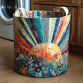 Floral Sun Quilted Laundry Basket Holiday Season Merch