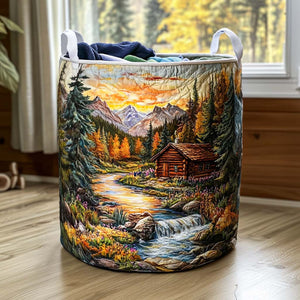 Forest Escape Quilted Laundry Basket Father’s Day Merch Gift