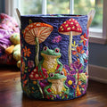 Forest Frogs Quilted Laundry Basket Holiday Gift For Laundry Lovers